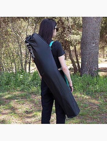 Silla plegable camping 48x48x102 cm con respaldo de rejilla aktive