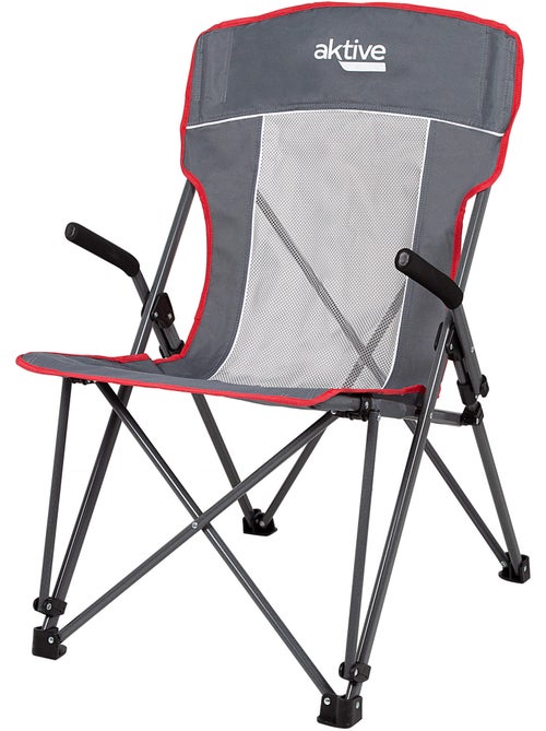 Silla plegable camping antivuelco con reposabrazos removibles aktive - Kiabi