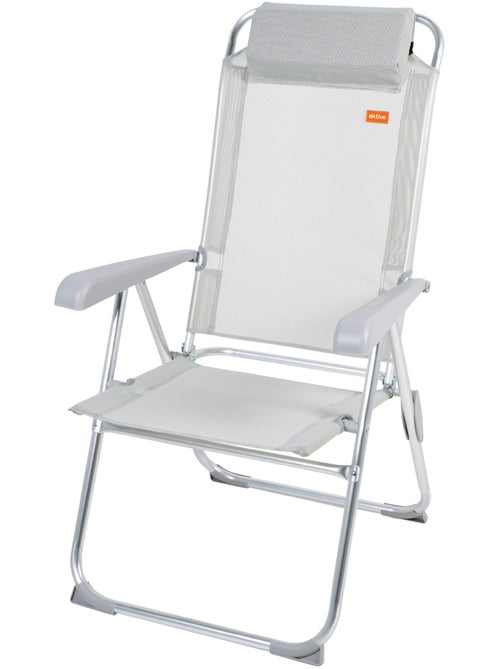 Silla plegable camping antivuelco y multiposición con cojín aktive - Kiabi Silla plegable camping antivuelco y multiposición con cojín aktive - Kiabi