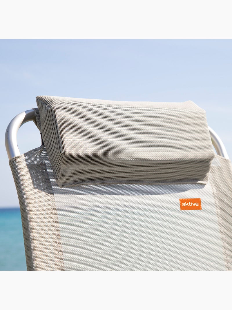 Silla plegable camping antivuelco y multiposición con cojín aktive Gris - Kiabi