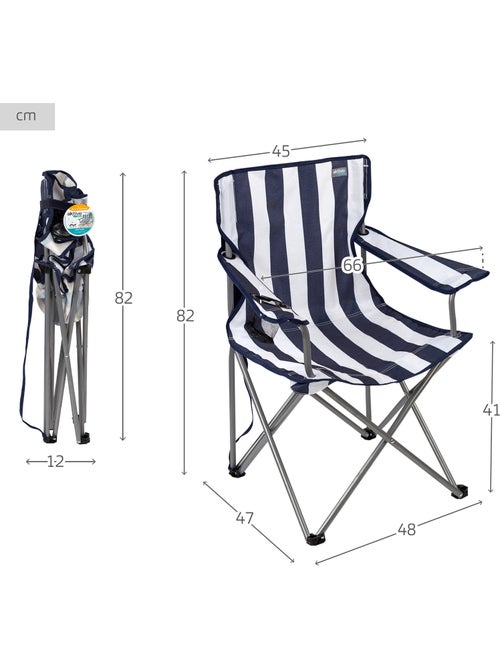 Silla plegable camping con posavasos aktive - Kiabi