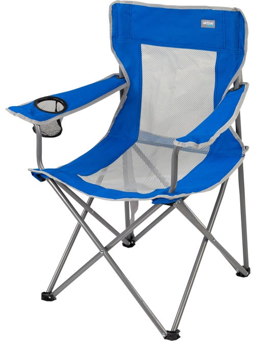 Silla plegable camping con posavasos y respaldo transpirable aktive - Kiabi