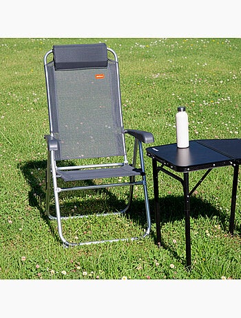 Silla plegable camping multiposición con cojín aktive