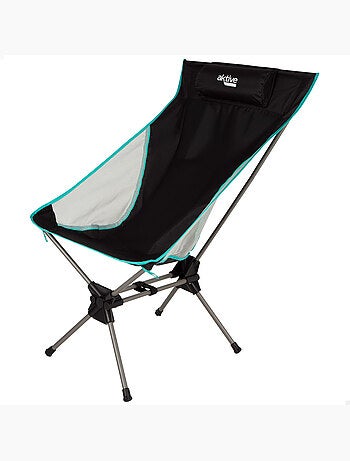 Silla plegable camping ultracompacta con cojín aktive