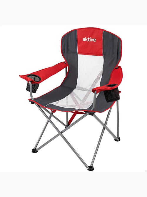 Silla plegable camping xl con posavasos aktive - Kiabi