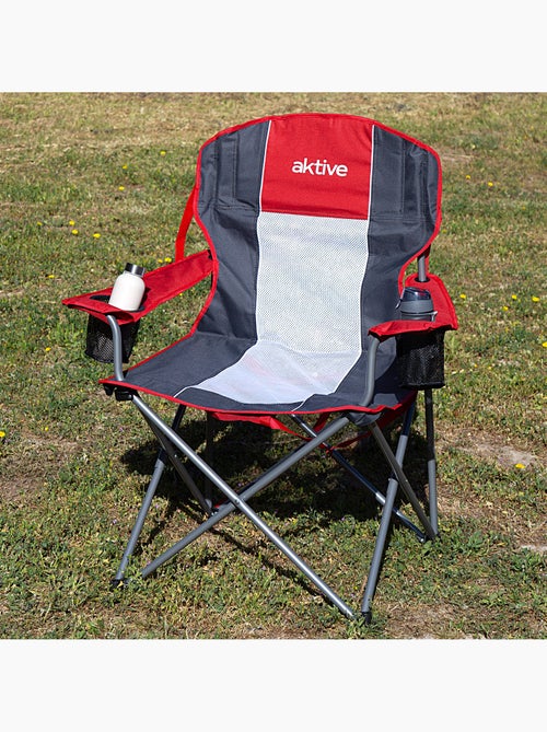 Silla plegable camping xl con posavasos aktive - Kiabi