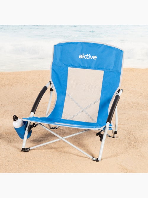 Silla plegable con sombrilla y posavasos 50x49x65 cm aktive - Kiabi