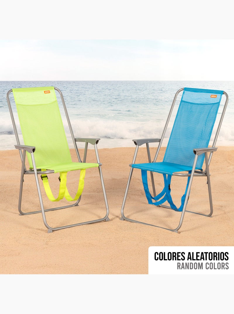Silla plegable de playa 44x42x88 cm aktive Azul - Kiabi