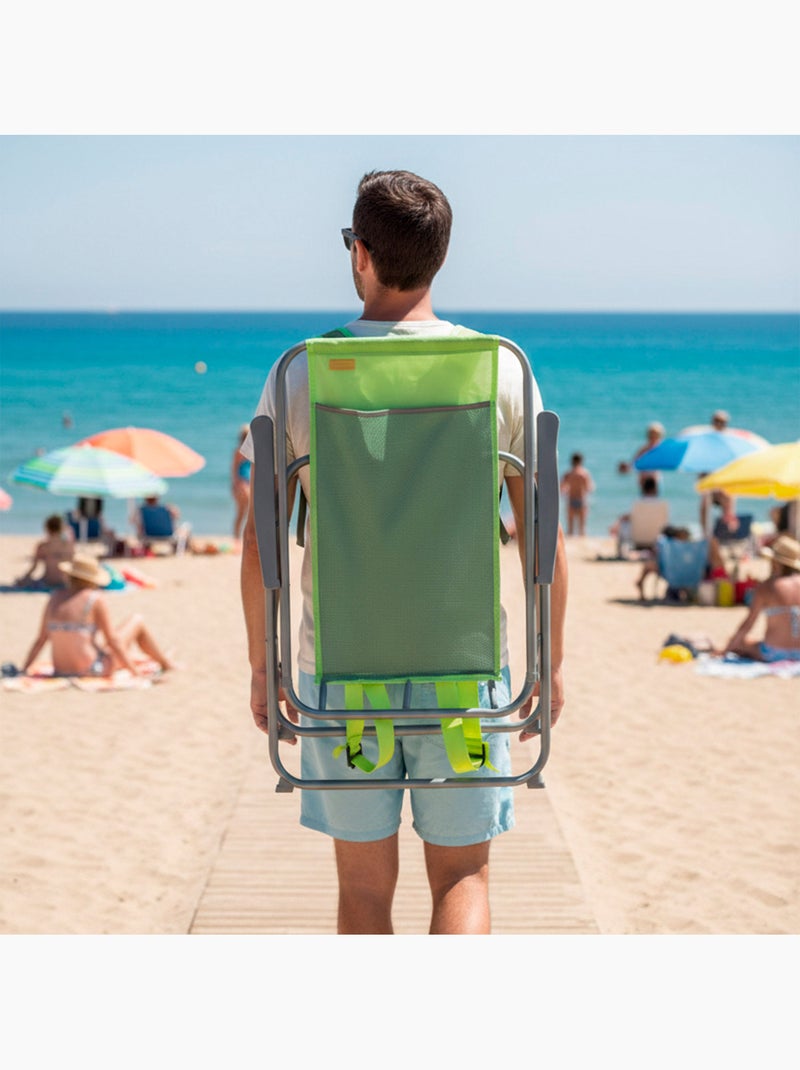 Silla plegable de playa 44x42x88 cm aktive Azul - Kiabi