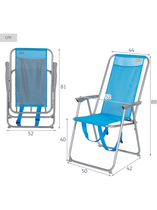 Silla plegable de playa 44x42x88 cm aktive - Kiabi
