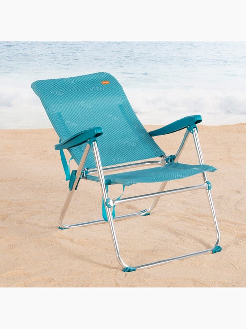 Silla plegable de playa multiposición 47x62x90 cm con asa aktive - Kiabi