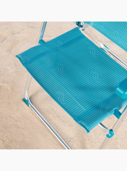 Silla plegable de playa multiposición 47x62x90 cm con asa aktive - Kiabi