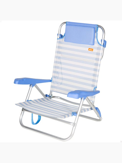 Silla plegable de playa multiposición 48x50x80 cm con asa aktive - Kiabi