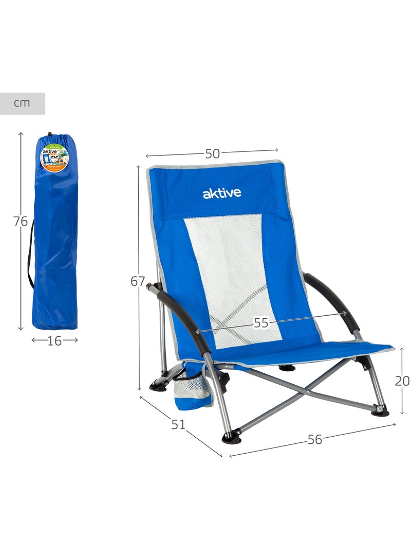 Silla plegable de tela para playa aktive Azul - Kiabi