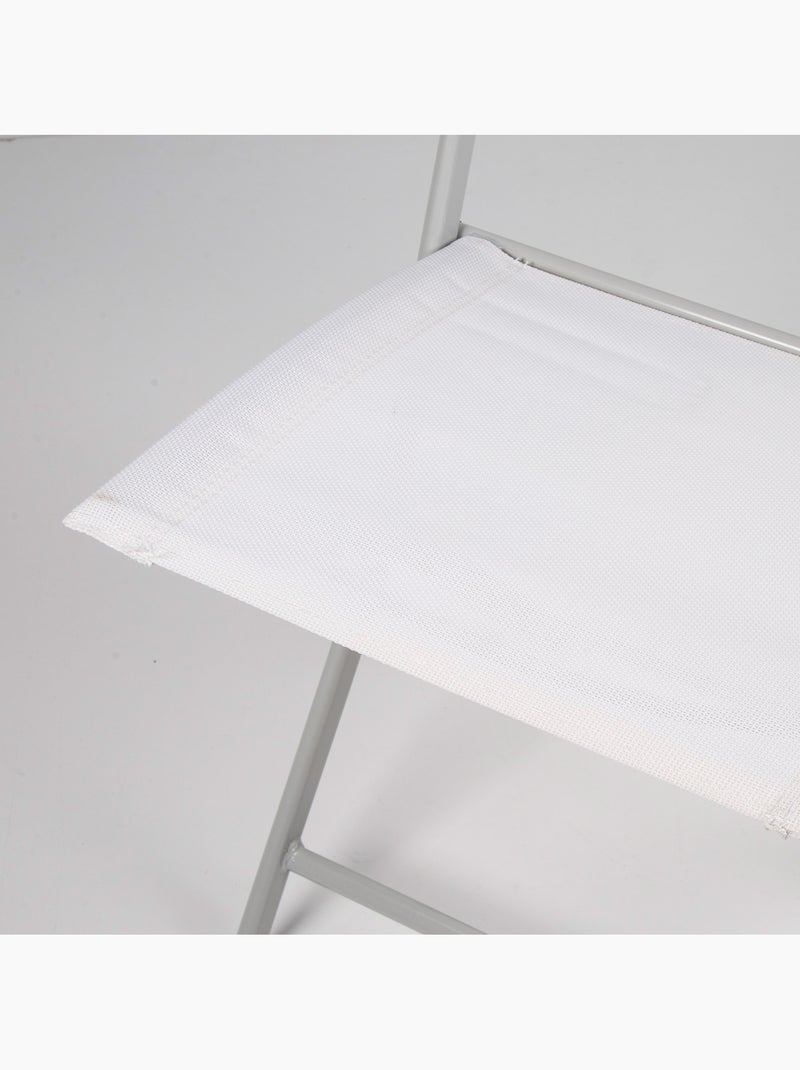 Silla plegable jardín tejido reforzado aktive Blanco - Kiabi