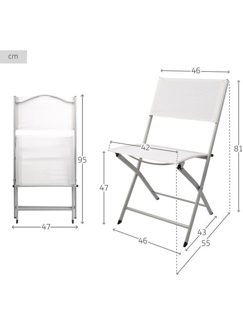 Silla plegable jardín tejido reforzado aktive - Kiabi