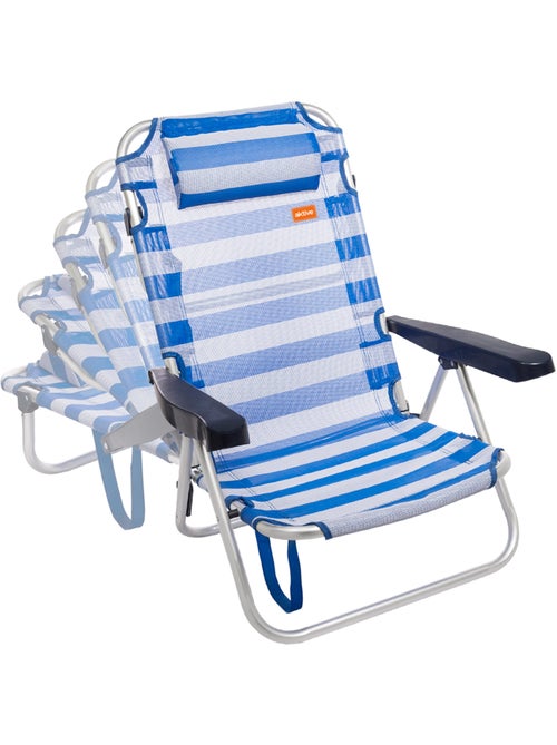 Silla plegable multiposición aluminio aktive - Kiabi