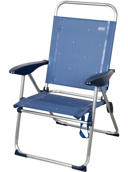 Silla plegable playa 48x60x100 cm 4 posiciones aktive - Kiabi