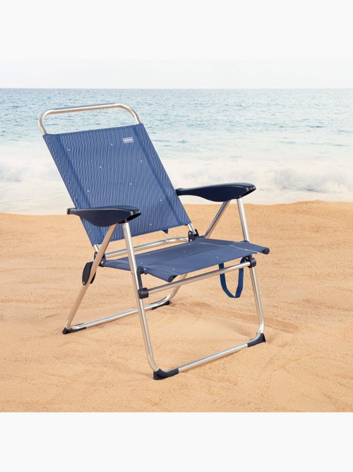 Silla plegable playa 48x60x100 cm 4 posiciones aktive - Kiabi