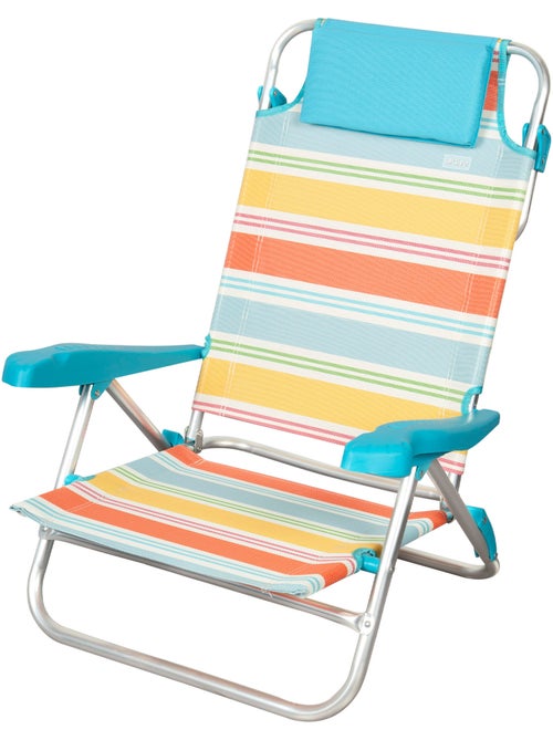Silla plegable playa 8 posiciones 50x48x80 cm aktive - Kiabi