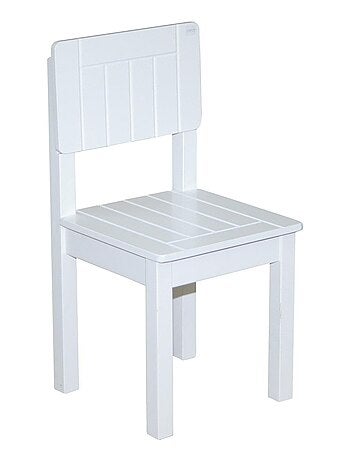 Silla rústica para niños en madera lacada blanca - de 2 a 10 años 'Roba'