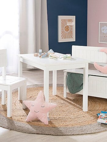 Silla rústica para niños en madera lacada blanca - de 2 a 10 años 'Roba'