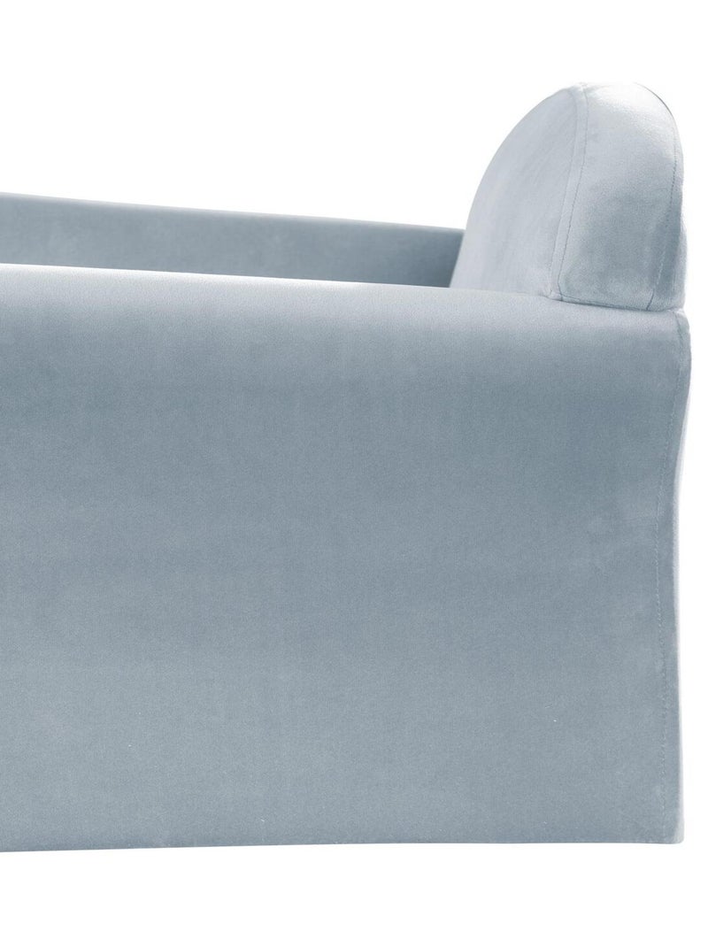 Sillón club infantil en terciopelo suave - ROBA 'lil sofa' Azul claro - Kiabi