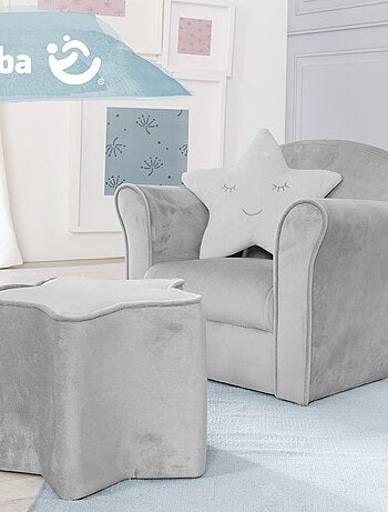 Sillón club infantil en terciopelo suave - ROBA 'lil sofa'