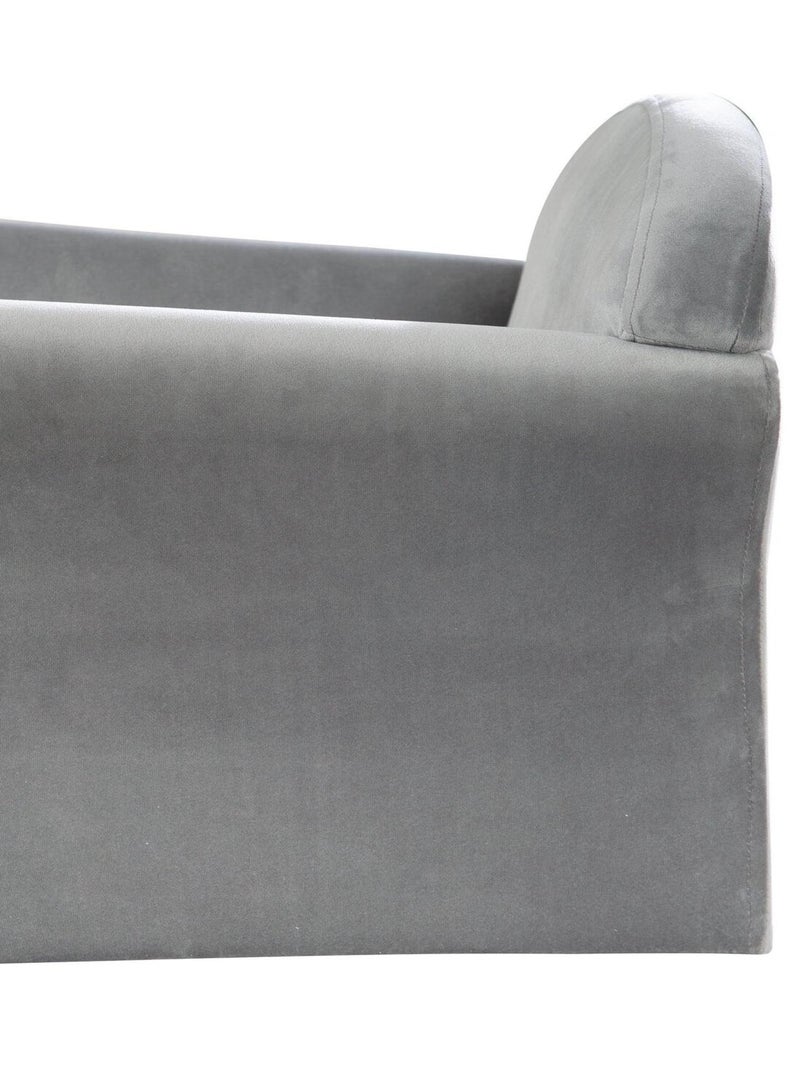 Sillón club infantil en terciopelo suave - ROBA 'lil sofa' Gris - Kiabi