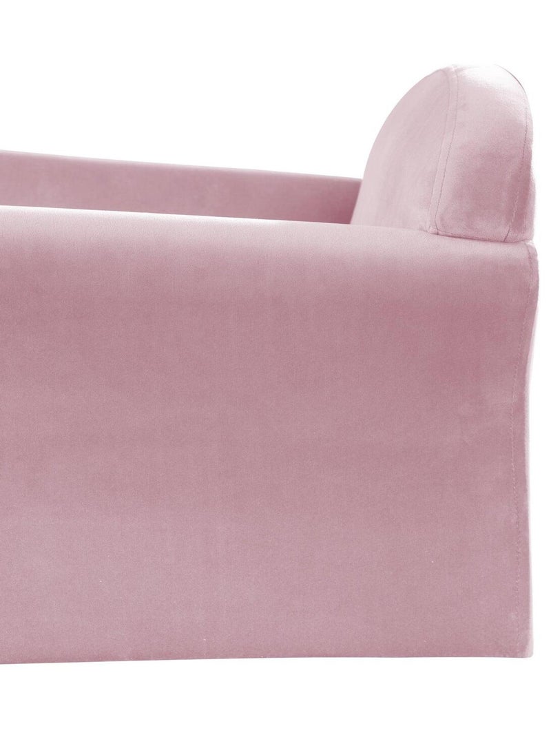 Sillón club infantil en terciopelo suave - ROBA 'lil sofa' Rosa - Kiabi