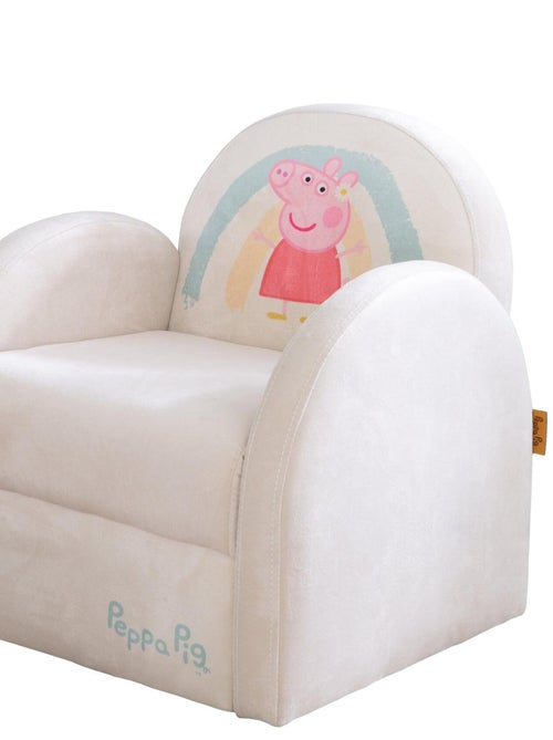 Sillón club para niños en terciopelo suave 'Roba Peppa Pig' - Kiabi