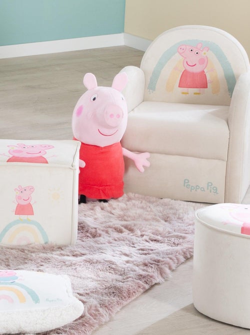 Sillón club para niños en terciopelo suave 'Roba Peppa Pig' - Kiabi