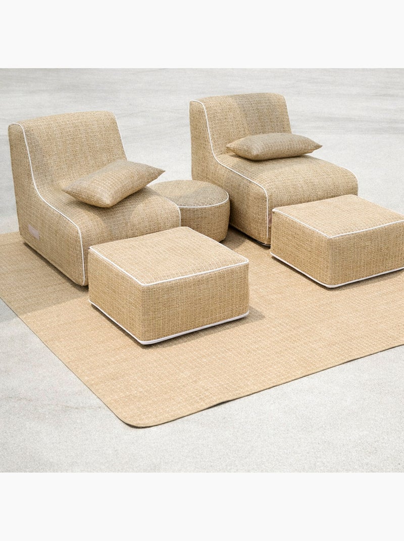 Sillón hinchable de exterior con funda extraíble FORMENTERA Beige - Kiabi