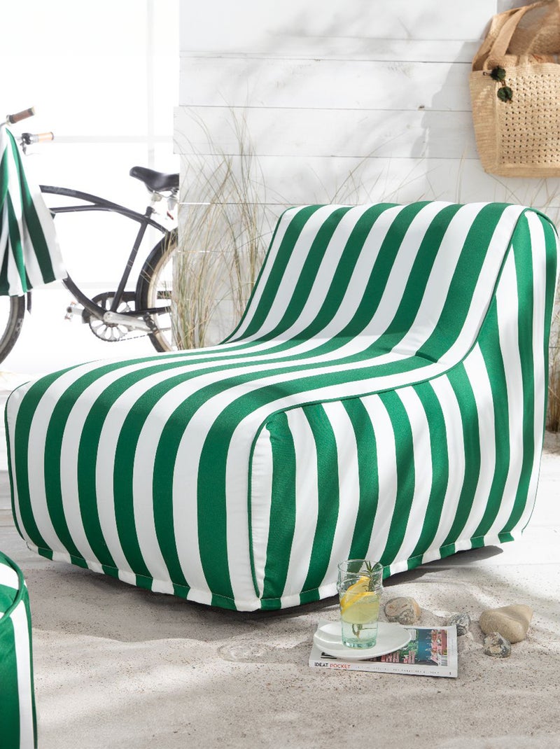 Sillón hinchable de rayas VERDE - Kiabi