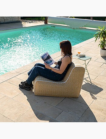 Sillón hinchable modular de exterior con funda extraíble FORMENTERA