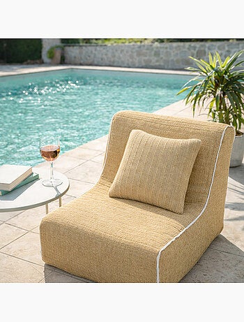 Sillón hinchable modular de exterior con funda extraíble FORMENTERA