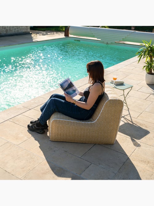 Sillón hinchable modular de exterior con funda extraíble FORMENTERA - Kiabi