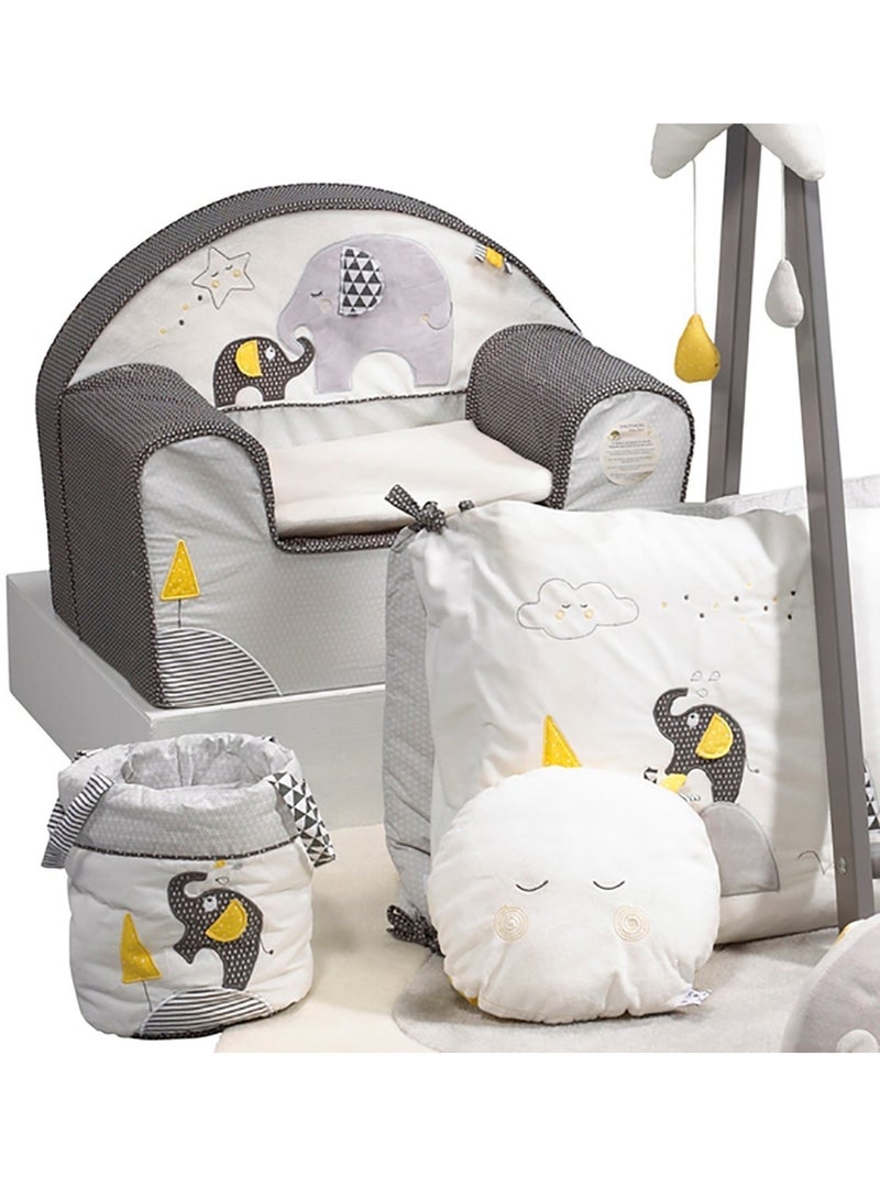 Sillón infantil 42x48cm de algodón - SAUTHON Gris - Kiabi