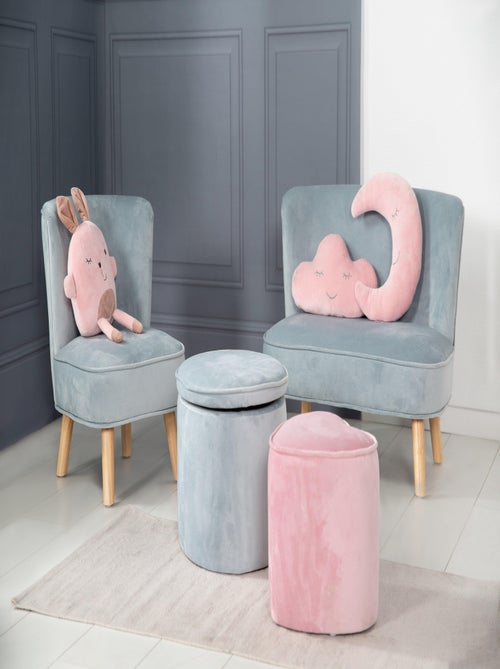 Sillón infantil en terciopelo con patas en madera maciza - ROBA 'lil sofa' - Kiabi