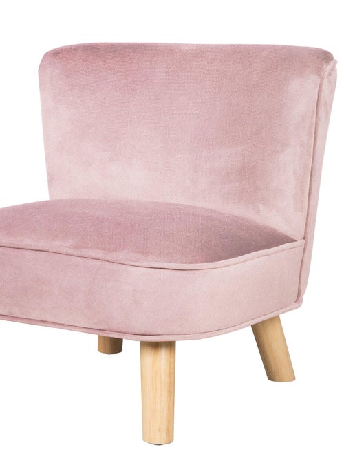 Sillón infantil en terciopelo con patas en madera maciza - ROBA 'lil sofa' - Kiabi
