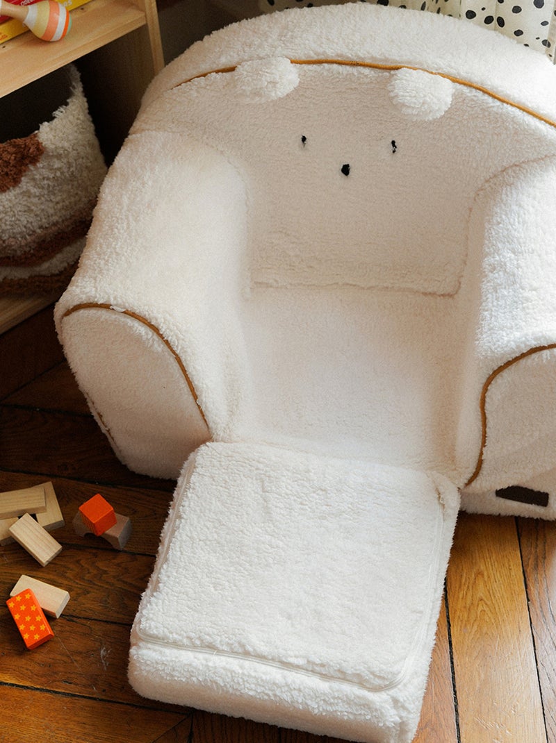 Sillón infantil osito convertible Crema - Kiabi