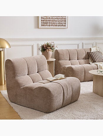 Sillón modular acolchado