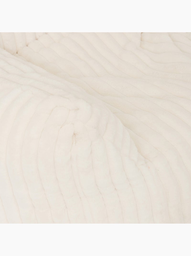 Sillón XL de pana Blanco - Kiabi