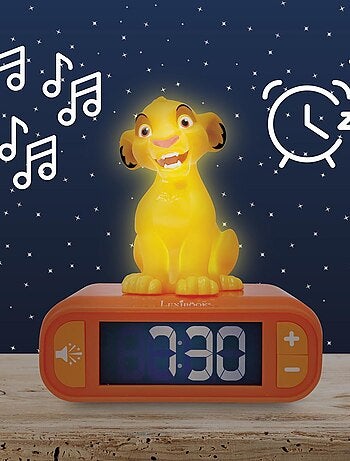 Simba Luz nocturna Reloj despertador con sonidos