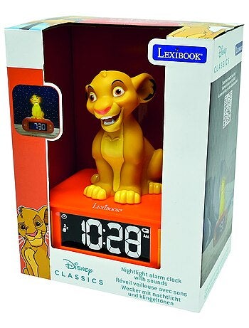 Simba Luz nocturna Reloj despertador con sonidos