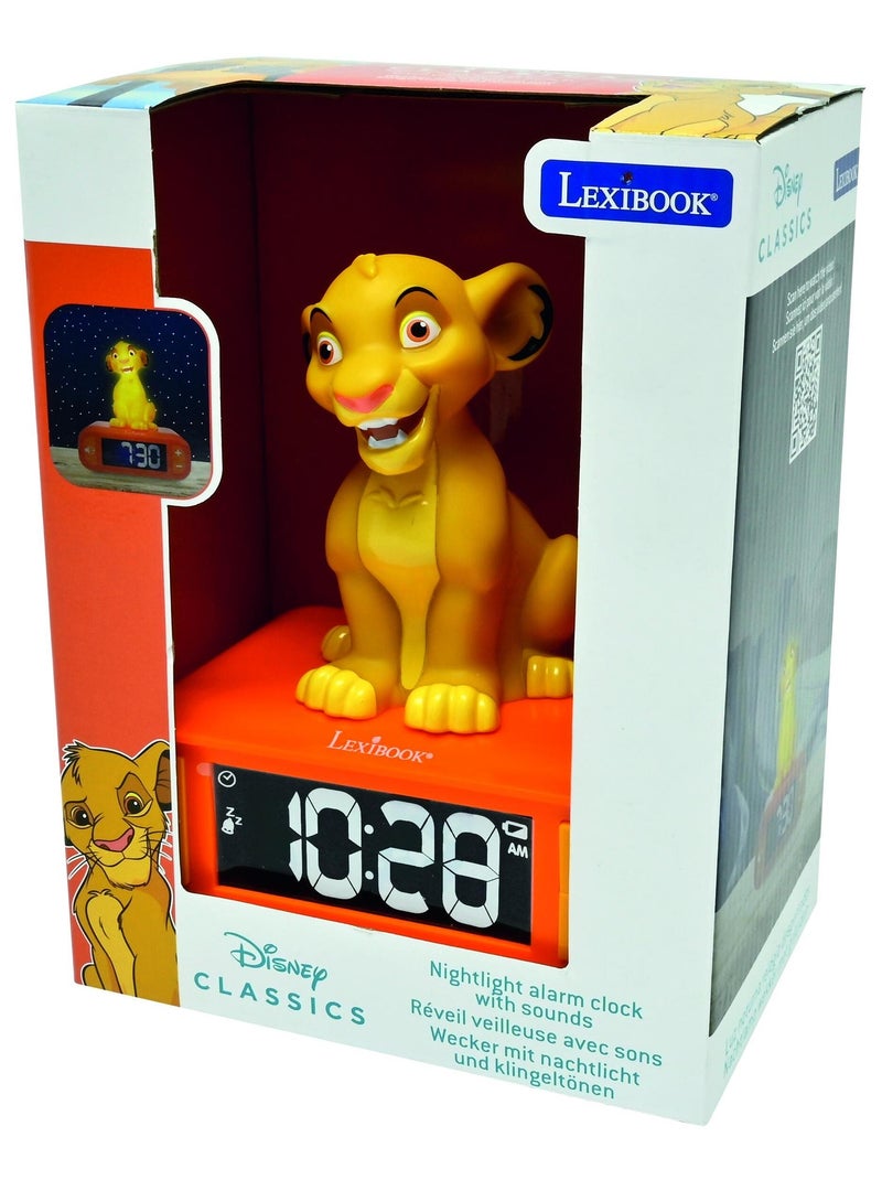 Simba Luz nocturna Reloj despertador con sonidos Amarillo - Kiabi