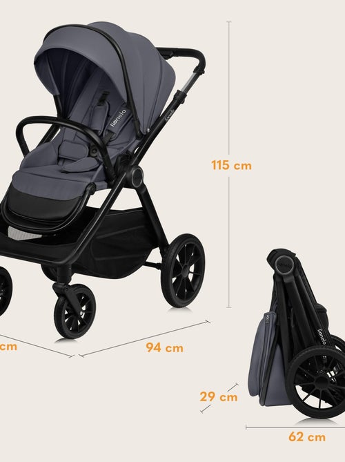 Sistema de viaje 2 en 1 LIONELO Layla - Hasta 22 kg - El sistema de viaje incluye cochecito, capazo, - Kiabi
