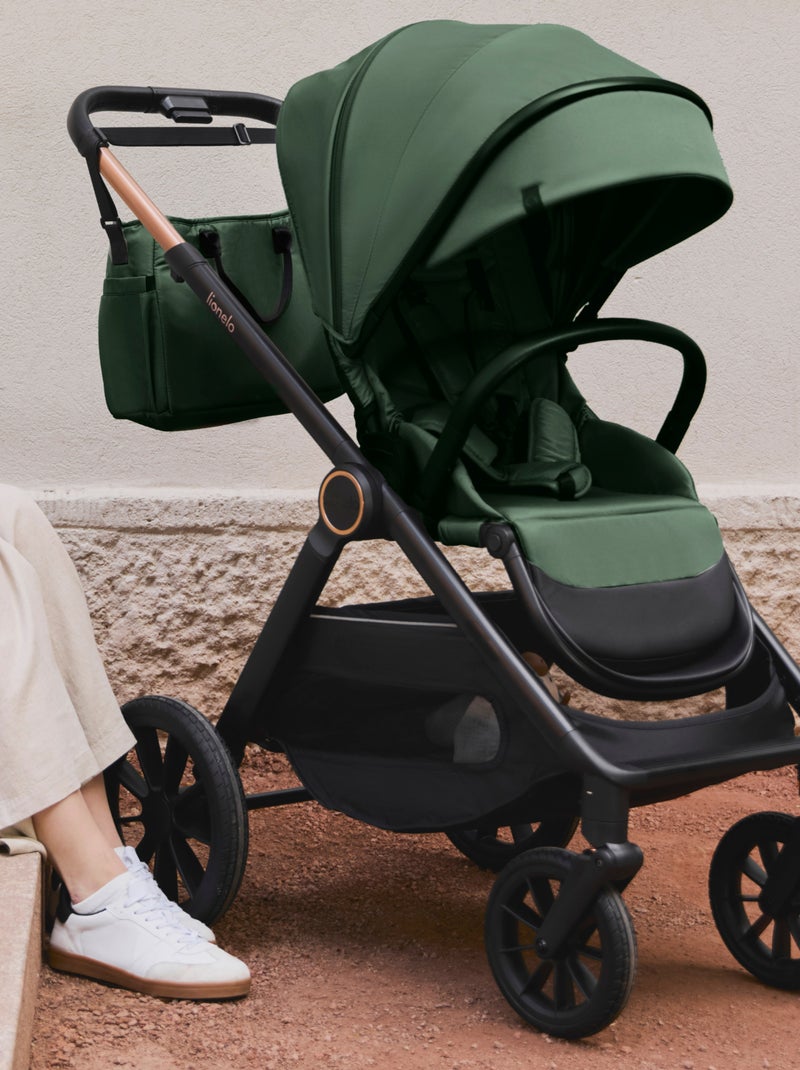 Sistema de viaje 2 en 1 LIONELO Layla - Hasta 22 kg - El sistema de viaje incluye cochecito, capazo, Verde - Kiabi