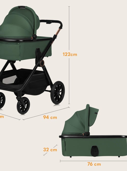 Sistema de viaje 2 en 1 LIONELO Layla - Hasta 22 kg - El sistema de viaje incluye cochecito, capazo, - Kiabi