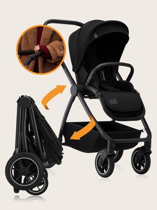 Sistema de viaje 2 en 1 LIONELO Meril - Hasta 22 kg - Incluye cochecito, capazo, bolso y accesorios - Kiabi